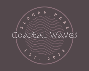 Cute Playful Waves logo design