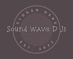 Cute Playful Waves logo design