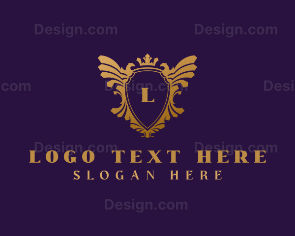 Elegant Eagle Heraldry Logo