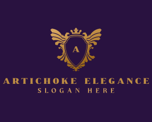 Elegant Eagle Heraldry logo design