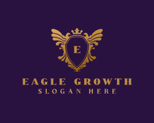 Elegant Eagle Heraldry logo design