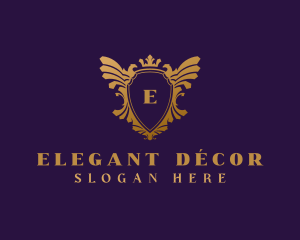 Elegant Eagle Heraldry logo design