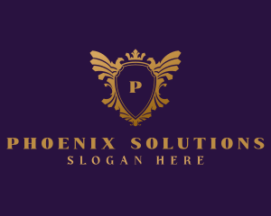 Elegant Eagle Heraldry logo design