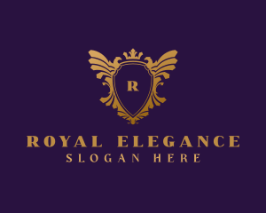 Elegant Eagle Heraldry logo design