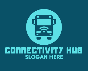 Blue Wifi Bus logo