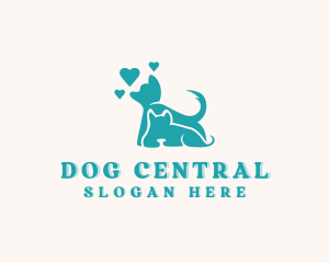 Cat Dog Pet Care logo design