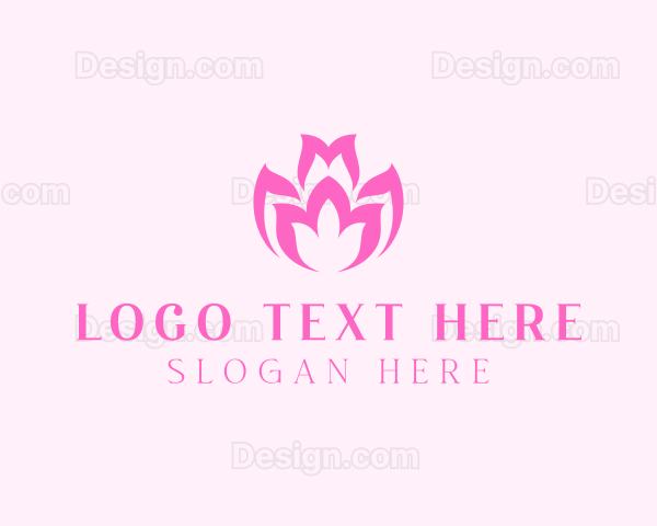 Pink Flower Spa Logo