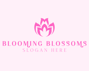 Pink Flower Bloom logo