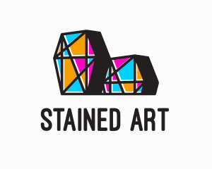 Stained Glass Architecture logo design