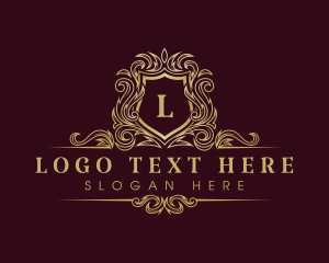 Luxury Elegant Crown Shield logo