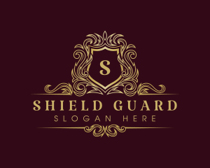 Luxury Elegant Crown Shield logo design