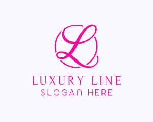 Feminine Elegant Script logo design