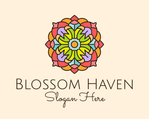 Floral Stained Glass logo