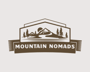 Brown Mountain Scenery logo design