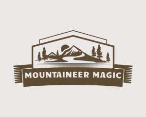 Brown Mountain Scenery logo design