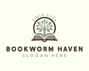 Reading Book Tree logo design