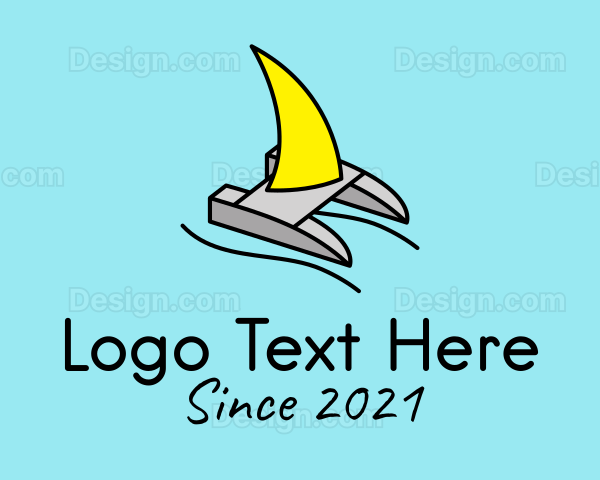 Sailing Boat Raft Logo