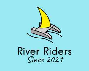 Sailing Boat Raft  logo design