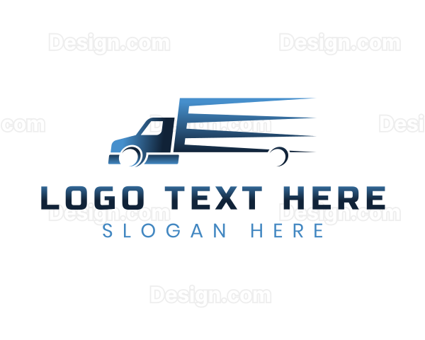 Transport Truck Logistics Logo