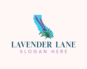 Lavender Flower California logo design