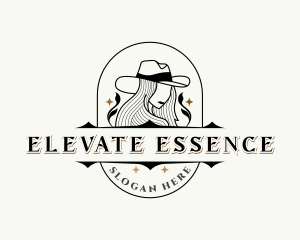 Western Cowgirl Hat logo