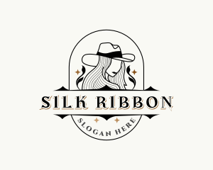 Western Cowgirl Hat logo design