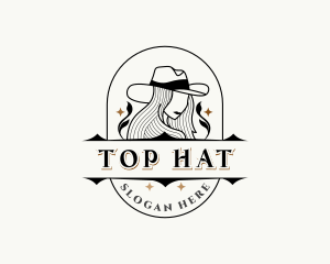 Western Cowgirl Hat logo