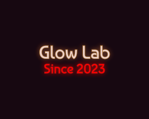 Glowing Retro Sign logo