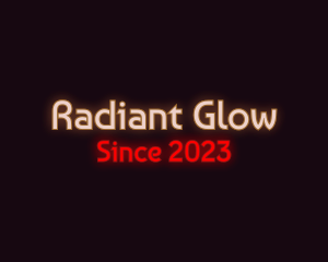 Glowing Retro Sign logo