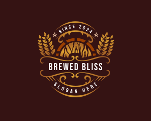 Liquor Barrel Brewing logo design