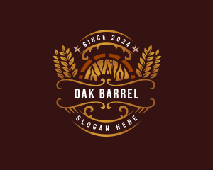 Liquor Barrel Brewing logo design