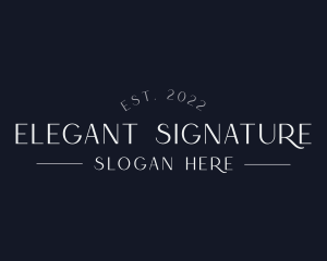 Elegant High End Business logo design