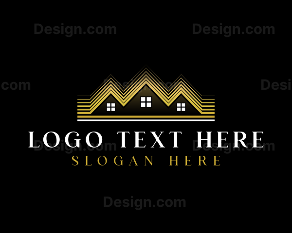 Luxury Roofing House Logo