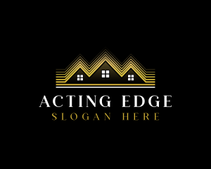 Luxury Roofing House logo design