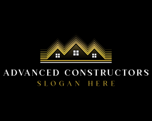 Luxury Roofing House logo design