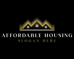 Luxury Roofing House logo design