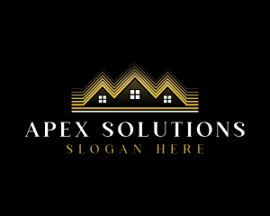 Luxury Roofing House logo design