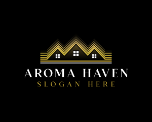 Luxury Roofing House logo design