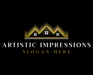 Luxury Roofing House logo design