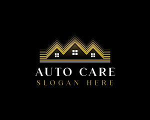 Luxury Roofing House logo design