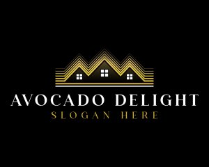 Luxury Roofing House logo design