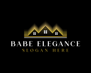 Luxury Roofing House logo design