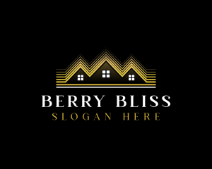 Luxury Roofing House logo design