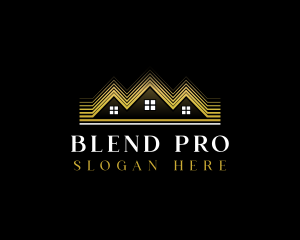 Luxury Roofing House logo design