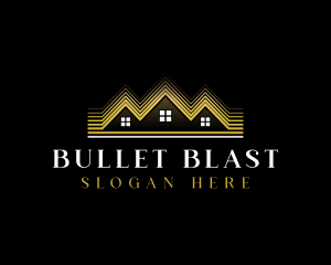 Luxury Roofing House logo design