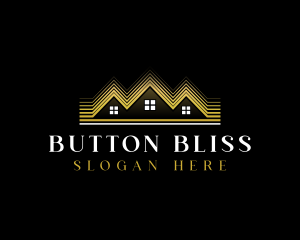 Luxury Roofing House logo design