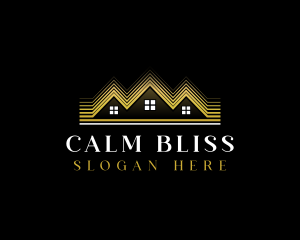 Luxury Roofing House logo design