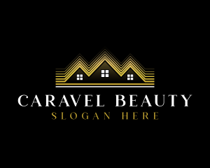 Luxury Roofing House logo design