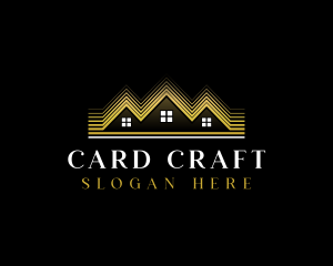 Luxury Roofing House logo design