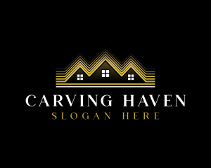 Luxury Roofing House logo design